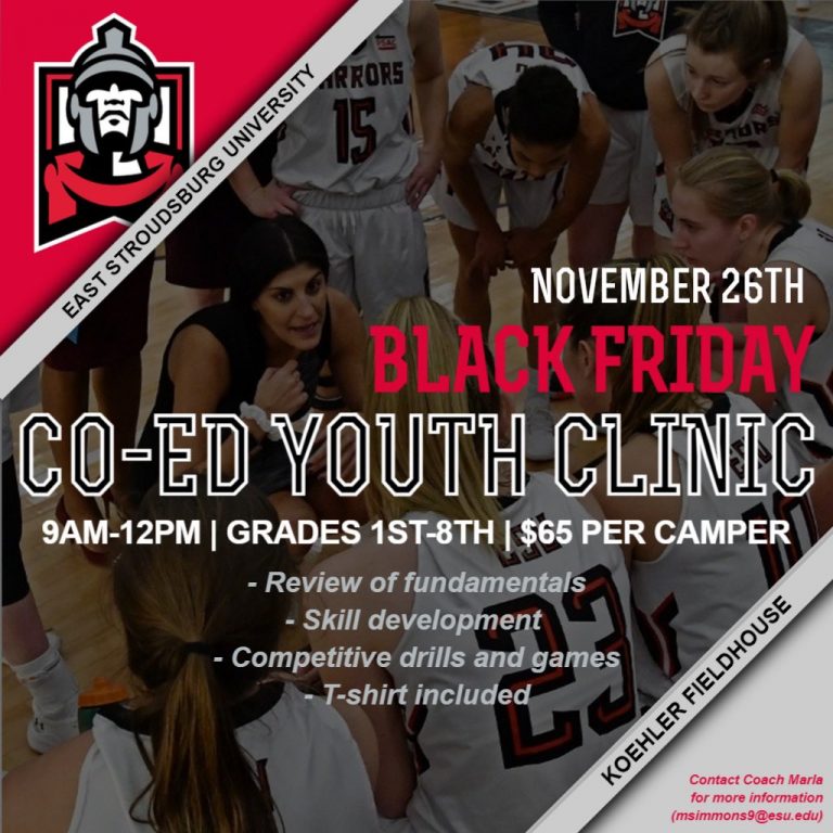 ESU Co-ed Youth Basketball Clinic – Nov 26th